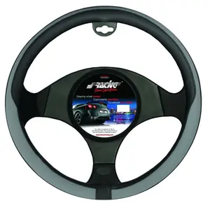 Comparateur de prix : Simoni Racing Couvre volant Shammy Grey - 37-39cm - Eco-Leather gris + coutures grises SRCVT59GR