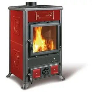 Poêle à bois en faïence - la Nordica Rossella R1 5.0 9 kW Bordeaux pas cher