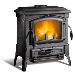 Nordica - Poêle à Bois Fonte Isetta 7,7 Kw Noir Mod.7119002 pas cher
