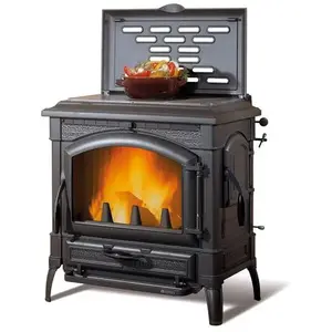 Poêle à bois - La Nordica - Isotta con cerchi Evo - 14,5Kw - Noir - Bois pas cher