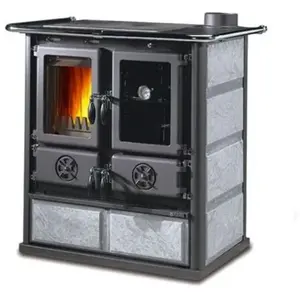 Cuisinière à bois raccordable en pierre - la Nordica Rosetta 5.0 Pierre 7.9 kW pas cher