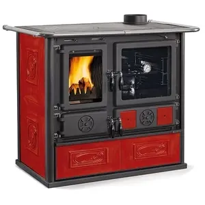 Cuisinière à Bois Traditionnelle La Nordica 7015200 Rosa 5.0 Ceramica ... pas cher