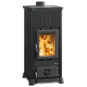 Poêle à Bois La Nordica 7112605 Emiliana Steel Noir Anthracite pas cher