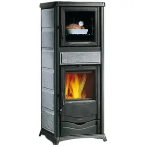 Poêle à Bois La Nordica 3009910 Rossella Plus Forno.165 Pierre Naturel...