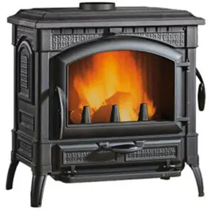 Comparateur de prix : Poêle à bois en fonte émaillée 9.3kw Nordica Extraflame ISOTTALEAN