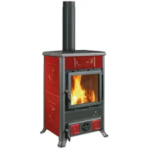 Poêle à Bois La Nordica 3004100 Rossella R1.16 Ceramica Bordeaux pas cher