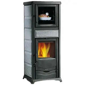 Poêle à Bois Bouilleur La Nordica 3004510 Termorossella Plus Forno Dsa.16 Pierre Naturelle pas cher