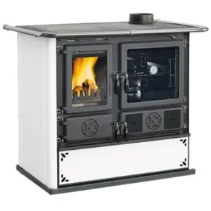 Cuisinière Traditionnelle Bois La Nordica 3003431 Rosa.16 Steel Blanc pas cher