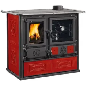 Cuisinière Traditionnelle Bois La Nordica 3003400 Rosa.16 Ceramica Bor... pas cher