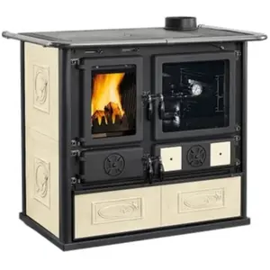 Cuisinière Traditionnelle Bois La Nordica 3003402 Rosa.16 Ceramica Pan... pas cher