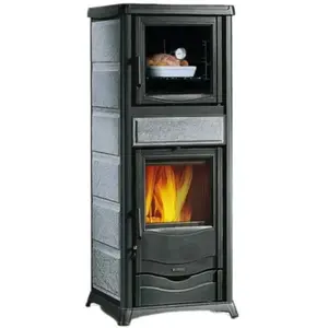 La Nordica - Poêle à bois avec four raccordable Rossella Plus Forno 5.0 9.4 kW pas cher