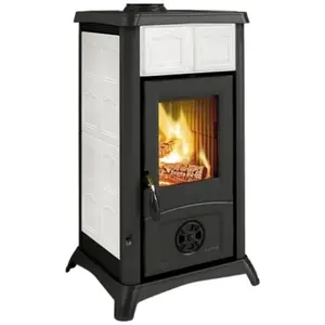 Poêle à Bois La Nordica 3005101 Gemma Lean Ceramica Blanc pas cher