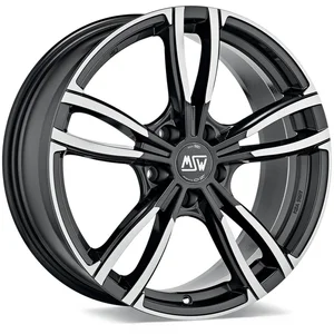 Jante Alu Msw 73 7.5x17 5x120 Et32 Gris Foncé Face Polie pas cher