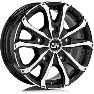 Jante Alu Msw 48 Van 6.5x16 5x130 Et55 Noir Face Polie pas cher