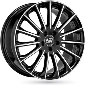 Jante Alu Msw 30 9x18 5x112 Et40 Black Glossy Bord Poli pas cher