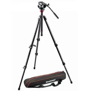 Comparateur de prix : Manfrotto MVH500AH, 755CX3 trépied Caméras numériques 3 pieds Noir