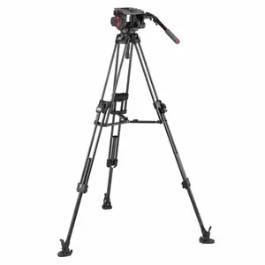 Manfrotto Rotule vidéo Manfrotto 509 et trépied Fast Twin 645 Carbone pas cher