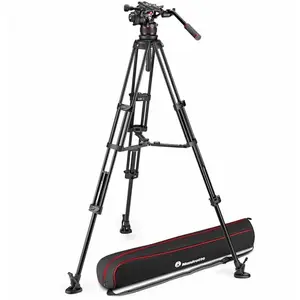 Manfrotto Nitrotech 612 & Trépied Twin-leg Alu Entretoise mi-hauteurVendu parcarrefour