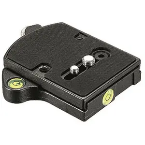 Comparateur de prix : Trépied Manfrotto 394 Quick Adaptor Low Profile aluminium noir 280 g