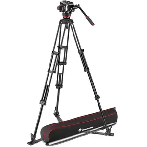 Comparateur de prix : Manfrotto 504X Rotule Vidéo Fluide et Trépied à Double Tube en Carbone