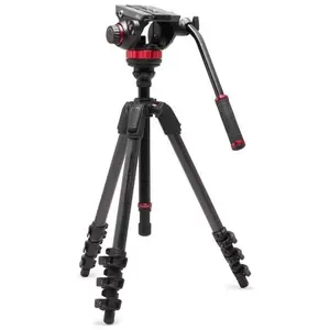 Comparateur de prix : Manfrotto Trépied vidéo en carbone avec rotule fluide à base plate type 502 - MVK502055CXPROV