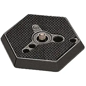 Comparateur de prix : Manfrotto 030-14 Plateau rapide Forme hexagonale 1/4 Pour appareil photo Noir