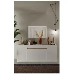 Azura Home Design Calicosy - Buffet 4 portes 1 tiroir Utopia - L205 cm - Bois clair TU pas cher