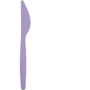 Comparateur de prix : Sachet de 20 COUTEAUX easy 18,5cm plastique, Lilas