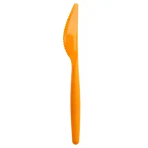 Comparateur de prix : Sachet de 20 COUTEAUX easy 18,5cm plastique, Mangue