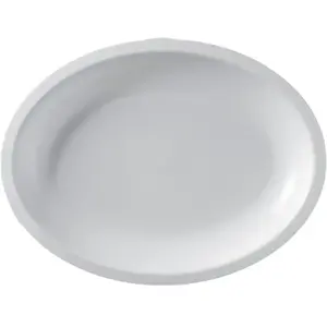 Assiette Ovale Blanche - 25.5x19cm - lot de 25 pas cher