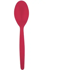 Comparateur de prix : Sachet 20 Cuillères easy 18,5cm plastique, Corail