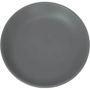 Assiette Plate Incassable Gris Anthracite ø 21cm