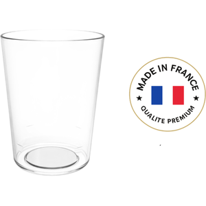 Verre à bière conique incassable - 30 cl utile 33 cl à ras bord pas cher