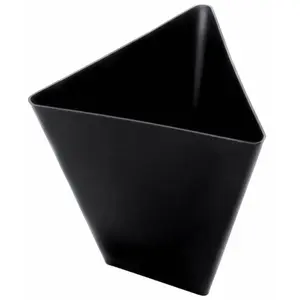 Comparateur de prix : Lot 25 verres amuse-bouche TRIANGLE, NOIR