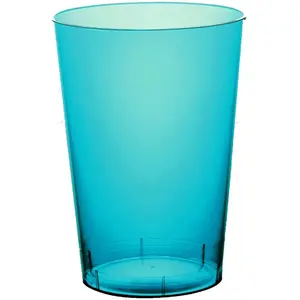 Comparateur de prix : Lot de 10 Gobelets plastique rigide 23cl, translucide Turquoise