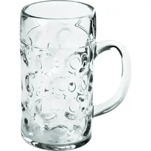 Chope à Bière Transparente design 50cl pas cher