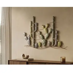 Comparateur de prix : Cadre en métal Cactus 90 x 2.5 x 64 cm.