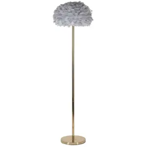 Comparateur de prix : Lampadaire - PLUMES - Slim - Métal - Ø 43 cm - 170 cm - Design Contemporain