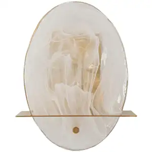 Comparateur de prix : Mauro Ferretti Applique murale en verre et métal Portlan 20 x 11 x 25 cm.