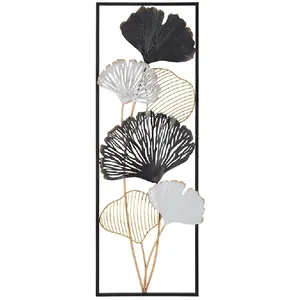 Mauroferretti - Décoration murale en métal 3D rectangulaire h90cm Ory pas cher