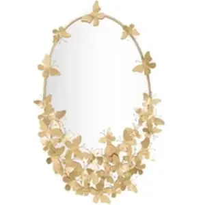 Miroir Butterfly Doré TU