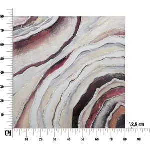 Décoration murale peinture sur toile Mauro Ferretti 80x2,8x80 cm pas cher