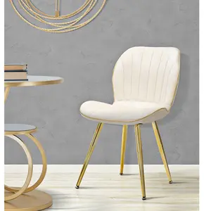 Comparateur de prix : Mauro Ferretti - 2 Chaises paris space crème/doré T.U