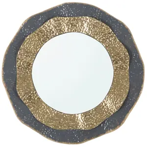 MAURO FERRETTI Miroir mural rond cercles en métal multicolore Ø 65,5x5 cm