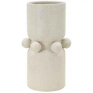Comparateur de prix : MAURO FERRETTI Vase en céramique beige avec sphères ø 16x28 cm