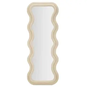 Mauro Ferretti - Miroir mural emily velours crème - 60x6x160 cm T.U pas cher