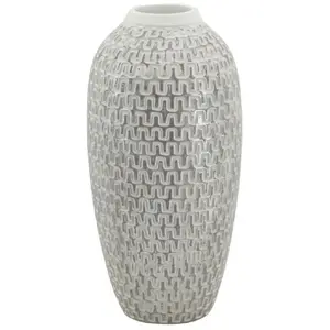Comparateur de prix : Mauro Ferretti - Vase vague doré/blanc - Ø 21x43 cm T.U