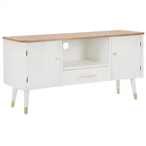 Comparateur de prix : MAURO FERRETTI Meuble tv en bois 2 portes 1 tiroir Matera 117 x 40 x 60 cm.