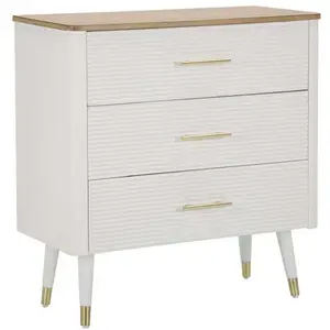 Comparateur de prix : MAURO FERRETTI Commode en bois 3 tiroirs matera 78 x 37 x 80 cm