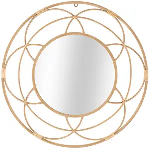 Comparateur de prix : MAURO FERRETTI Miroir mural en métal marron ø 60x3 cm